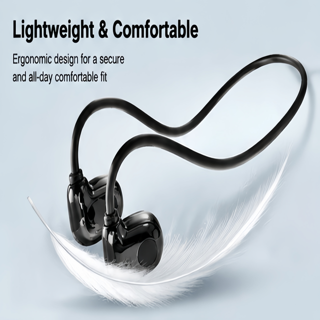 New Wireless Bone-Conduction for 5.0 Headphones Voice Control Pain-Free Neckband Design Life Waterproof Less 3 Sports