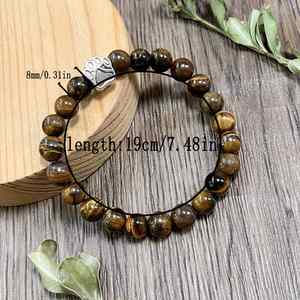 Pulsera de Piedra Natural con Cuentas de Vidrio Coloridas, Talismán de la Suerte, de Primera Calidad, Económico, para Pedidos al por Mayor y Personalización - Product Image 1