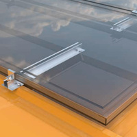 Support de panneau solaire en aluminium à installation rapide en gros, mini rail de montage pour toit solaire