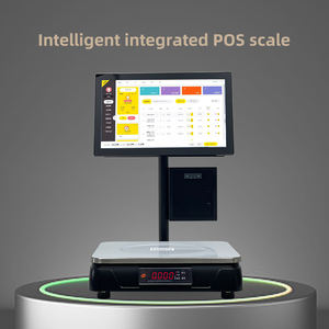Balance électronique de boucher <span class=keywords><strong>CSS</strong></span>, caisse enregistreuse POS multilingue avec écran tactile, imprimante d'étiquettes à code-barres, reconnaissance IA - Product Image 6