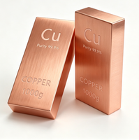 Barre de cuivre pur 999 de 1 kg, barre de cuivre de collection haute pureté, barre de cuivre personnalisée