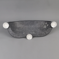 Hamac pour chat à fixer sur fenêtre avec ventouses puissantes, lit pour chat en feutre en forme de lune avec coussin en coton, perchoir solaire peu encombrant pour chats d'intérieur