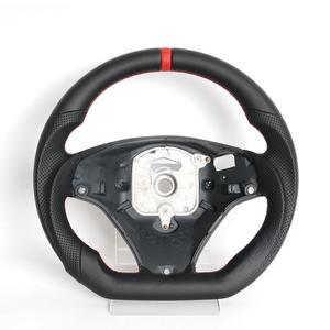 Volant plat en cuir pleine fleur en forme de D, directement de l'usine, pour <span class=keywords><strong>BMW</strong></span> E90 2008-2013, mise à niveau, vente chaude, en stock - Product Image 5