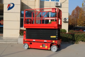 Mini elevador hidráulico de plataforma aérea de depósito móvil eléctrico 3/4/5/6/<span class=keywords><strong>7</strong></span>/8/9/10m elevador de tijera nueva condición de acero para hoteles - Product Image 2