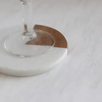 Sous-verres carrés en marbre personnalisés, écologiques, design unique, promotionnels, pour la maison et la restauration