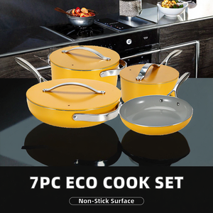 Оптовая продажа от производителя Yolecen: Набор классической кухонной посуды с антипригарным керамическим покрытием, экологически чистый, хит продаж - Product Image 2