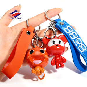 Longzhiyu, 20 Años de Experiencia en Fabricación ODM, Llavero de Silicona Brillante Personalizado, Llavero de PVC Colgante, Llavero de Goma Suave con Logotipo 3D Personalizado - Product Image 1