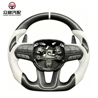 Volant de course en fibre de carbone forgé sur mesure pour Dodge Charger Challenger SRT Hellcat, accessoires intérieurs de voiture
