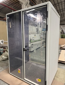 Phật Sơn Nhà Máy Xách Tay Và Reconfigurable Acoustic Phòng Riêng Tư Mô Hình M 2 Người Văn Phòng Vỏ Âm Nhạc Phòng Thu Tư Nhân Làm Việc Không Gian - Product Image 3