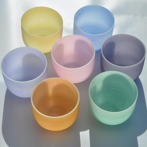 Hafeng — <span class=keywords><strong>bol</strong></span> de chant en <span class=keywords><strong>cristal</strong></span> Quartz, coloré, fait à la main avec Chakra, Note de chant, original - Product Image 3