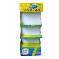 3-stufiger Wellpappe-FSDU-Displayständer, freistehendes Papier-Verkaufsdisplay, Karton-FSDU-Werbeständer