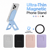 Support magnétique pour téléphone, trépied de poche ultra-fin pliable, support de bureau réglable pour les selfies, le streaming en direct et les appels vidéo