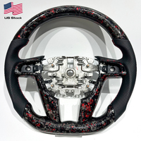 Volant sport en cuir et fibre de carbone forgée rouge pour Pontiac VE G8, en stock dans l'entrepôt américain, livraison gratuite, livraison rapide