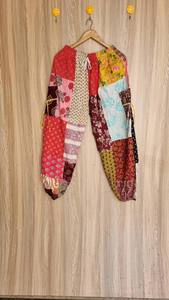 Pantalon harem en coton fait main, patchwork, imprimé indien - Product Image 5