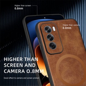 Funda de teléfono de cuero con <span class=keywords><strong>carga</strong></span> inalámbrica magnética para <span class=keywords><strong>Oppo</strong></span> <span class=keywords><strong>Reno</strong></span> 12 11 10 9 <span class=keywords><strong>8</strong></span> 7 <span class=keywords><strong>Pro</strong></span> / 10 <span class=keywords><strong>Pro</strong></span> + / Find X5 Lite, funda de parachoques suave de lujo - Product Image 2