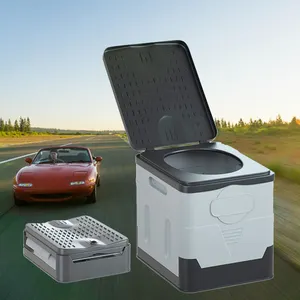 Camping veículo auto condução montado ao ar livre toalete portátil odor prova emergência dobrável higiênico