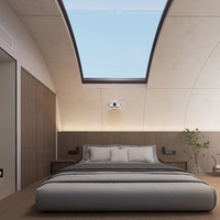 Maison capsule à cadre en acier bon marché pour les amoureux de la nature | Cabane modulaire abordable pour la location de stations balnéaires