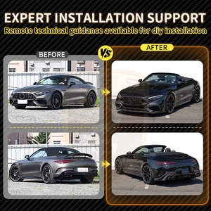 Kit de Carrocería Estilo BB para <span class=keywords><strong>Mercedes</strong></span> <span class=keywords><strong>Benz</strong></span> SL <span class=keywords><strong>SL63</strong></span> AMG SL55 SL43, Alerón Delantero, Rejillas de Ventilación Delanteras, Difusor Trasero, Piezas de Modificación de Automóviles - Product Image 2