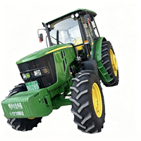 Tracteur agricole d'occasion Shuangjia 6E-1404-L 140 CV 4x4 avec moteur et boîte de vitesses John Deere, faible nombre d'heures, bien entretenu