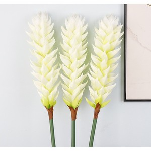 Fleur de gingembre artificielle en soie, haute simulation, décoration tropicale pour la maison, accessoires pour le Nouvel An chinois et les mariages - Product Image 3