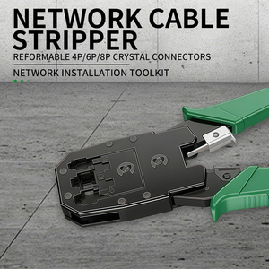 Kit de Herramientas para Crimpar Cables Ethernet y Herramienta de Conexión de Red - Construcción en Acero para Instalación de Cables Cat5e/Cat6 - Product Image 5