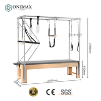 ONEMAX Lit de Pilates Cadillac en bois d'érable, table trapèze multifonctionnelle, directement de l'usine, pour le yoga et la gym