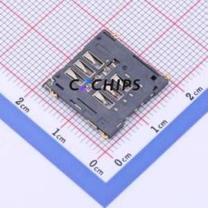 HYCW48-SIM06-150B SIM Card Connector SMD Connector Card Tray Type Micro SIM Card Card Holder With Card Detection - Product Image 2