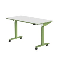 Bureau Mobile Moderne FlexFit 3-en-1 en Acier Inoxydable avec Tableau Blanc Inclinable 0-90°, Poste de Travail, Charge 100kg, Roulettes Silencieuses pour