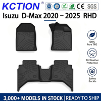 Tappetini Auto KCTION in TPE OEM, su Misura, Impermeabili, Inodori, per Tutte le Stagioni, per Isuzu D-Max 2020-2025