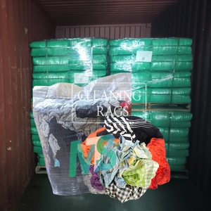 10 kg Bundle of Reusable Cotton Knit Rags Cut Pieces for Marine Industrial Cleaning Rags - Product Image 1