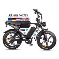 V8 Pro Plus 20/24 pouces gros pneu vélo électrique tout-terrain vélo VTT pour adultes 1000W 15AH 30AH 50 km/h Fatbike