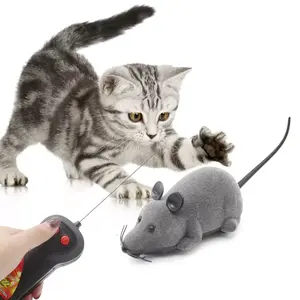 热卖互动逼真猫玩具小猫鼠标玩具