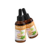 OEM Pure Monk Fruit Vloeibare Druppels Zero Calorie Suiker Vrij Monk Fruit Extract Vloeibare Druppels Supplement