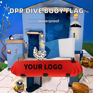 Boya Inflable Larga de PVC para Buceo <span class=keywords><strong>DPR</strong></span>, Flotador de Superficie Impermeable para Pesca Submarina con Bandera, Equipo Esencial para Buceadores - Product Image 2