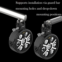 Phare avant LED pour moto Ferei FM1300 14800LM 134W en aluminium CNC, breveté, à dégagement rapide, faisceau haut/bas, feux antibrouillard, feux de jour DRL