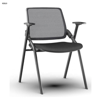 Chaise de conférence universitaire de style traditionnel, chaise pliante de formation avec tablette d'écriture pour les étudiants en classe, études et formation