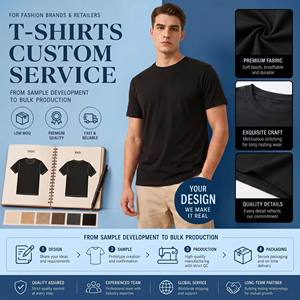 Camisetas Personalizadas al por Mayor para Hombre, 100% Algodón, 180 gramos |   Fabricante de Ropa OEM/ODM, Camisetas Oversize/Estampadas/Con Efecto Lavado |   Marca Privada - Product Image 1