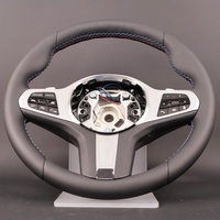 Volant en cuir style Thong pour BMW Série F32/F10/E60/E46 F30/F20/E90/E92 E36/E36 Sport 330i/540i F15 328i G20/G30