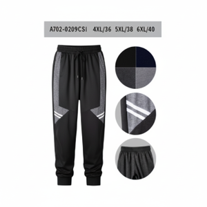 Pantaloni in velluto a coste in cotone 100% da uomo pantaloni tattici antirughe con Logo personalizzato con strisce laterali e decorazioni formali color 6XL - Product Image 1