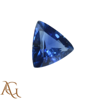 Saphir bleu naturel en gros, pierre libre de forme trillion, pierre précieuse facettée pour la fabrication de bijoux, de 1 mm à 8 mm, certifié