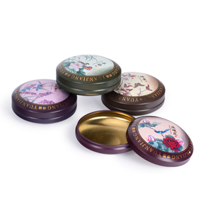 Pot en étain cosmétique rond personnalisé en usine conteneurs en étain recyclables solides de baume de parfum <span class=keywords><strong>bougie</strong></span> avec couvercle boîte en métal en étain <span class=keywords><strong>pour</strong></span> savon - Product Image 1