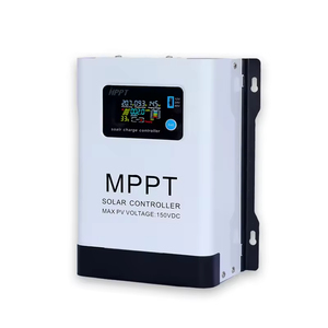 Contrôleur de charge solaire <span class=keywords><strong>MPPT</strong></span> 30A 60A 100A pour batteries au gel, au plomb-acide et au lithium 12V 24V 48V, chargeur hors réseau - Product Image 1