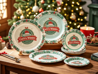 Assiettes en carton blanc, robustes, jetables, pour l'emballage alimentaire