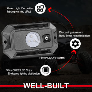 Lumière de lecture de carte intérieure de voiture 12V de couleur verte pour la chasse nocturne, la pêche, le <span class=keywords><strong>camping</strong></span>, avec <span class=keywords><strong>interrupteur</strong></span> pour UTV - Product Image 3