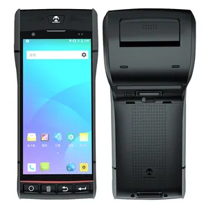 저렴한 5.5 인치 전체 화면 PDA 바코드 스캐너 NFC 리더 안드로이드 프린터가있는 휴대용 PDA