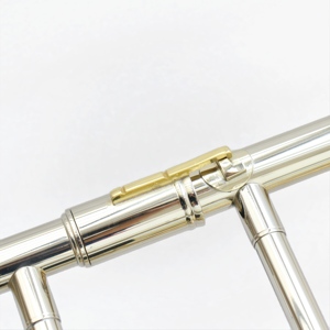 Trombone contrebasse OEM avec cloche en cuivre doré laqué Corps en laiton Bb/F/D/Ab Glissière en cupronickel et valve Hagmann Contrebasse - Product Image 6