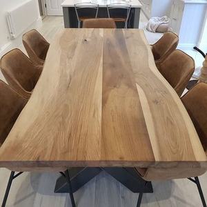 MOREDESIGN - Muebles de Cocina de Madera a Precio de Fábrica, Tablero de Madera de Nogal Macizo con Borde Natural, Mesa de Comedor para Restaurante - Product Image 6