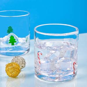 Großhandel handgemachte kunden spezifische Blase Kaltwasser kessel Erdbeer Ananas Weihnachten Wasser becher Saft gläser Trinkbecher - Product Image 4