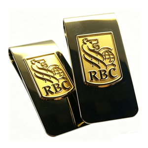 Custom Zinc Alloy Money <b>Clip</b>-Maple Leaf Logo Black & Gold Dual-Tone Angel Theme Chinese New Year Corporate Promotional Cash <b>Clip</b> - Product Image 4