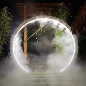 Thương mại trong nhà ngoài trời Vườn cảnh quan Đạo cụ PE kim loại nước Mist Arch cho Giáng sinh trường đám cưới cho Mall công viên trang trí - Product Image 4